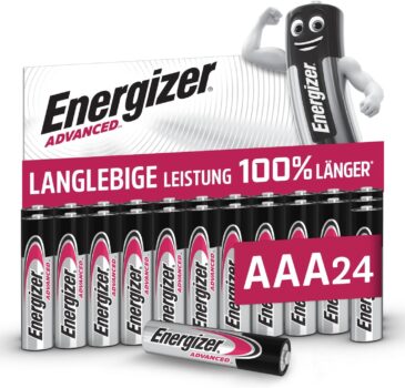 Energizer Advanced AAA-Batterien (24 Stück) für 13 Euro