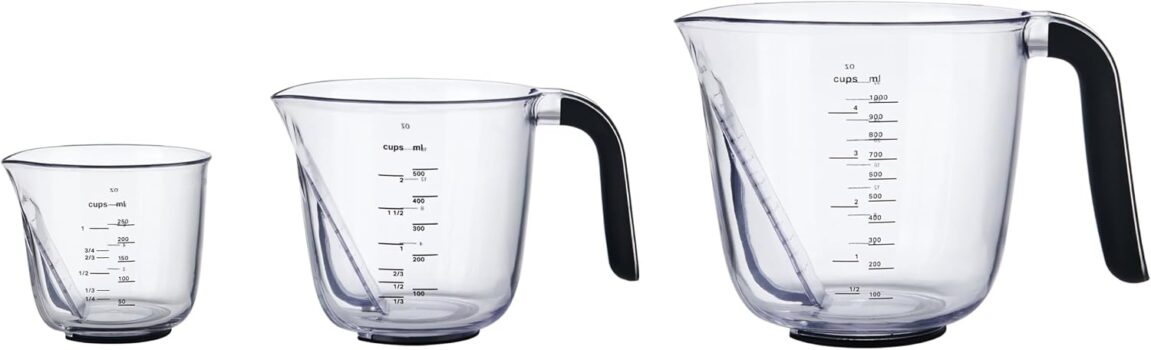 KitchenAid abgewinkelte Messbecher-Set (3-teilig) für 14,99 Euro