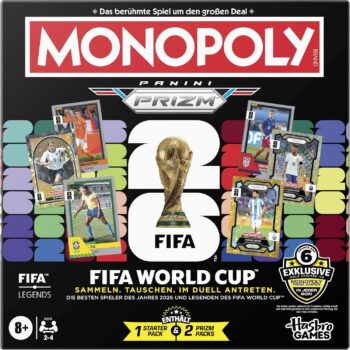 Monopoly Panini Prizm: FIFA World Cup 2026 für 24,99 Euro