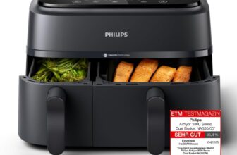 Philips Airfryer Dual Basket 3000 Serie Heißluftfritteuse (NA350/00) für 109,99 Euro