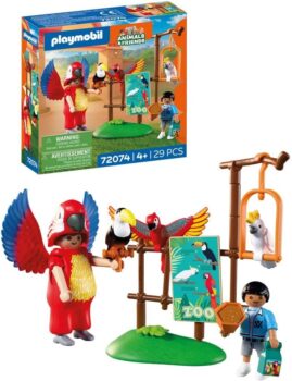 PLAYMOBIL Zoo-Maskottchen mit Papagei-Kostüm (72074) für 7,90 Euro