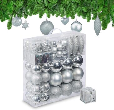 Relaxdays Weihnachtskugeln (110er Set) für 14,99 Euro