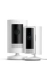 Ring Außenkamera-Akku-Bundle mit Stick Up Cam und Ring Innenkamera für 34,99 Euro