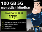 100 GB Allnet-Flat im Vodafone-Netz mit 5G für 11,99 €/Monat – monatlich kündbar