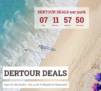 DERTOUR Deals: Bis zu 60% Rabatt + 300€ Gutschein sichern!