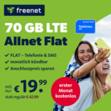 70GB LTE Telefónica Allnet Flat für 19,99€ / Monat