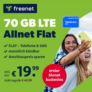 70GB LTE Telefónica Allnet Flat für 19,99€ / Monat