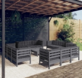 *PREISFEHLER* 13-tlg. Cloris Garten-Lounge-Set aus Kiefernholz (mit Sofa, Tisch und Kissen) für 49,69€ (statt 899€)