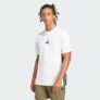 Adidas Herren Essential Three Stripes Single Jersey Tee (weiß) für 11,30 Euro