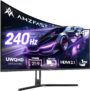 Amzfast 34 Zoll Curved Gaming Monitor (AMZG34C5Q Pro) für 237,49 Euro