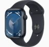 Apple Watch Series 9 GPS (45mm, Aluminium Mitternacht) für 385€