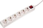 as – Schwabe 6-Fach Steckdosenleiste für 4,39 Euro