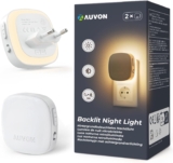 AUVON Nachtlicht-Steckdose mit Bewegungssensor (2er-Set) für 14,49 Euro