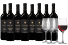 8 Flaschen Casa Safra Black Label Gran Reserva mit 4 Gläsern für 49,99 Euro