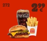 BurgerKing – Cheese Burger im kleinen Menü (Pommes + 0,25l Getränk) für 2,99€