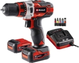 Einhell Akku-Bohrschrauber TE-CD 12/1 Li (2×2,0Ah) für 62,22 Euro