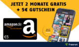 2 Monate Readly Zeitschriften-Flatrate mit 5€ Amazon-Gutschein kostenlos testen