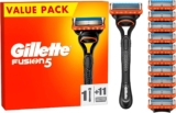 Gillette Fusion5 Rasierer für Männer mit 11 Ersatzklingen für 27,99€