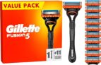 Gillette Fusion5 Rasierer für Männer mit 11 Ersatzklingen für 27,99€