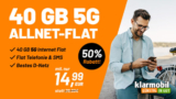 *KNALLER* 40GB 5G Allnet-Flat im Telekom-Netz für nur 14,99€ pro Monat