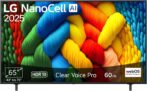 LG 65NANO80A6B 65″ (165 cm) 4K NanoCell AI TV für 499 Euro