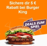 Lieferando – 5€ Rabatt bei Burger King