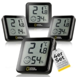 National Geographic Hygrometer & Thermometer (4er Set) für 14,49 Euro