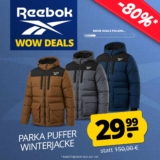 Reebok Parka Puffer Herren-Winterjacke (RBO14970) für 29,99 Euro