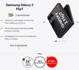 *PREISFEHLER* Samsung Galaxy Z Flip7 (512GB) für 4,95€ mit 25GB Vodafone Allnet-Flat + 100€ Wechselbonus für 29,99€/Monat