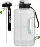 SMILODOX Trinkflasche (1,5 Liter) mit Strohhalm für 8,10 Euro