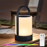 Solar Outdoor-Tischlampe mit Fernbedienung für 12,23€