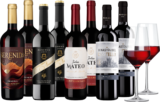 Spanischer Tempranillo Weinpaket mit 8 Flaschen + 2 Zwiesel Gläser für 39,90 Euro