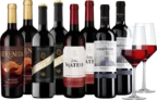 Spanischer Tempranillo Weinpaket mit 8 Flaschen + 2 Zwiesel Gläser für 39,90 Euro