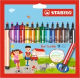 STABILO Trio Scribbi Dreikant-Filzstift-Set (14er-Pack) für 16,90 Euro