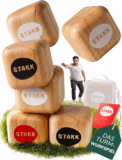 STAKK Turm-Wurfspiel Outdoor aus Holz – Gartenspiel für Erwachsene & Kinder für 37,90 Euro