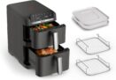*PREISFEHLER* Tefal Easy Fry Crispy Stack Doppelkammer-Heißluftfritteuse (EY756HG0) für 34,99 Euro