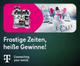 Telekom Winter-Gewinnspiel ❄️⛄️ De’Longhi Siebträgermaschine & weitere attraktive Preise