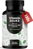 Vitamin D3 K2 5000 IE (180 Tabletten) für 9,95 Euro